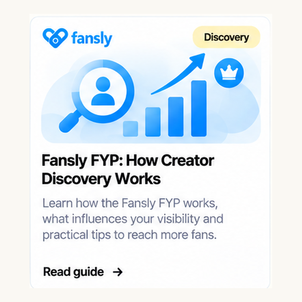 Fansly FYP: How Creator Discovery Works