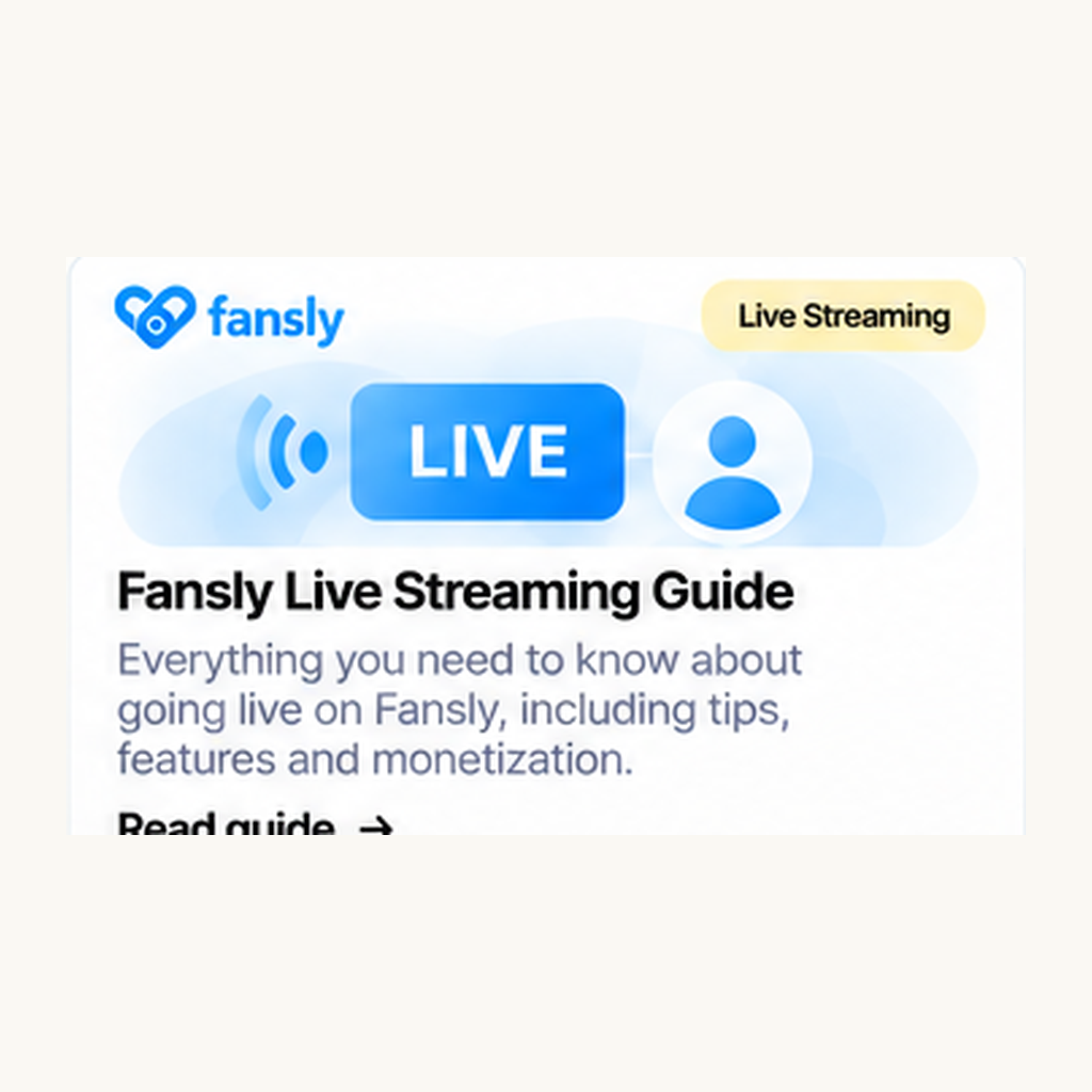 Fansly Live Streaming Guide