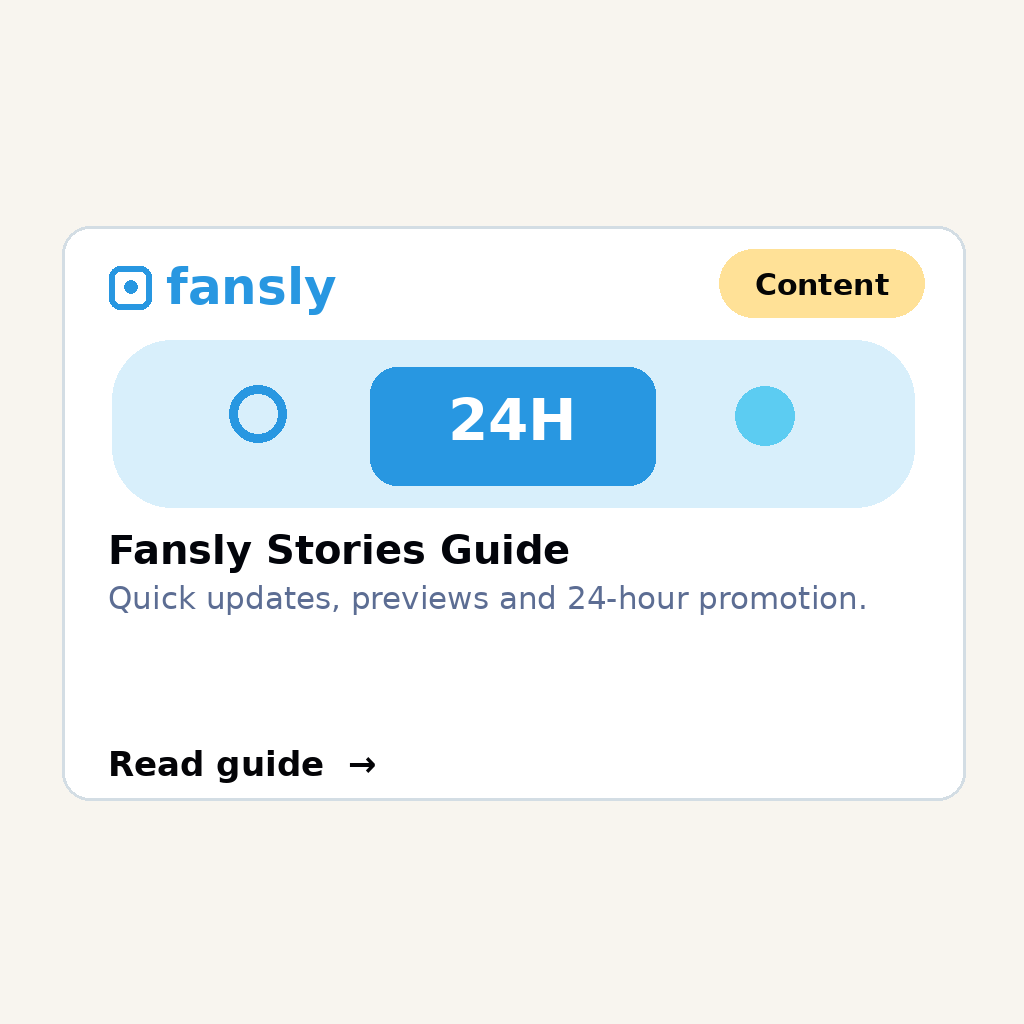 Fansly Stories Guide
