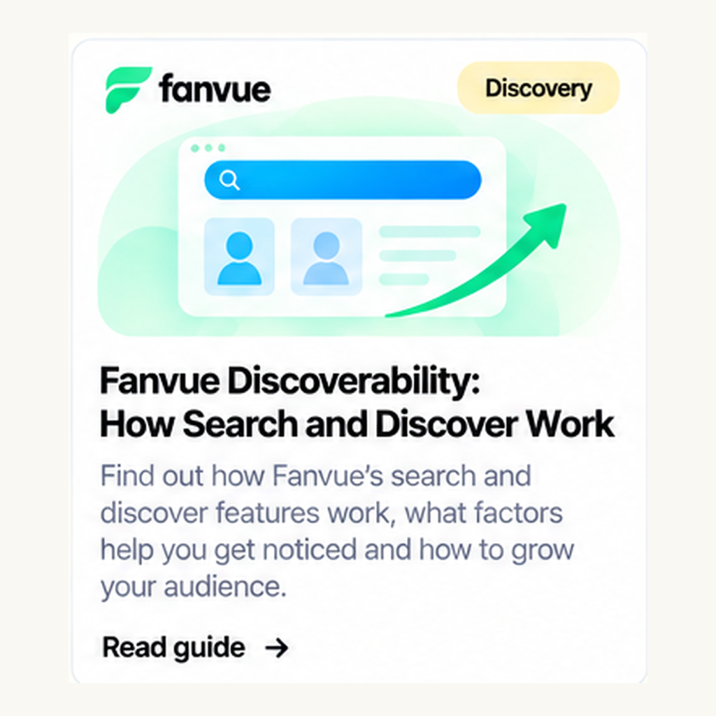 Fanvue Discoverability: How Search and Discover Work