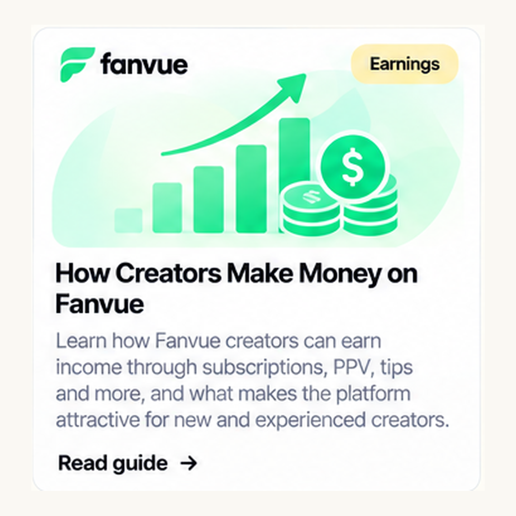 How Creators Make Money on Fanvue